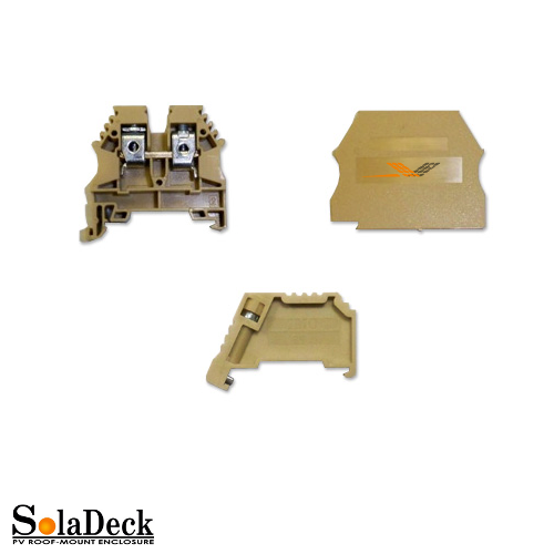 SOLADECK DC Pass Thru Terminal Kit for up to 5 strings