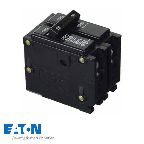 EATON BR Type PlugOn Breaker 20A 120/240VAC 2-Pole