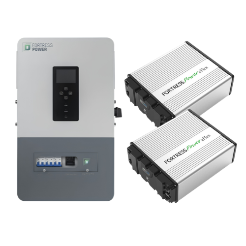 Fortress Power Solo 6.5kW Off-Grid Inverter + 2x eFlex MAX 5.4kWh LFP Battery Bundle