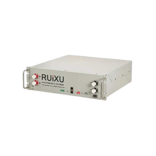RUiXU RX-LFP48100 19" Rack Mounted 3U Server Rack Battery Module, 5.12kWh