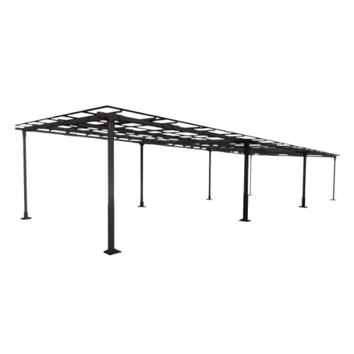 BLIKIR RCP-2 2-Car Carport Tandem Metal Structure and Racking Base