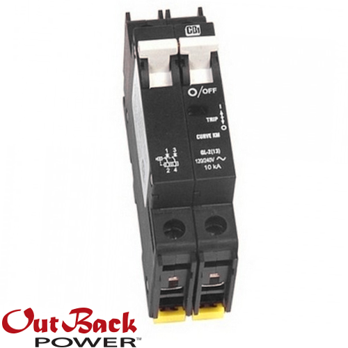 OUTBACK SOLAR Circuit Breaker 15A 120/240VAC MAX, 2-POLE