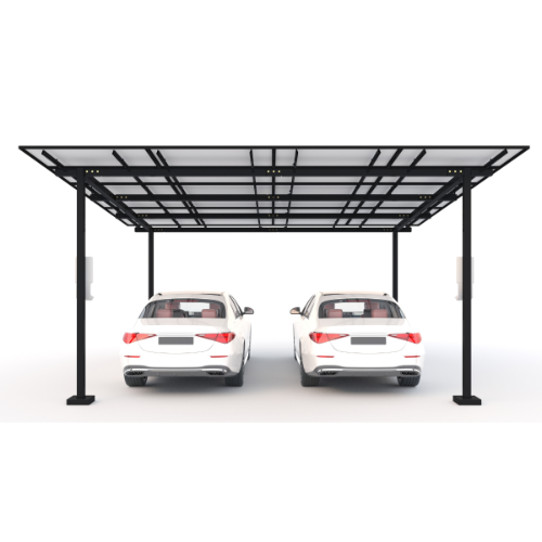 BLIKIR RCP-2 2-Car Carport/Canopy Metal Structure and Racking Base