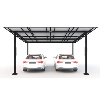 BLIKIR RCP-2 2-Car Carport/Canopy Metal Structure and Racking Base