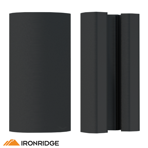 IronRidge UFO Stopper Sleeve for End Clamp BLACK 40mm Qty1
