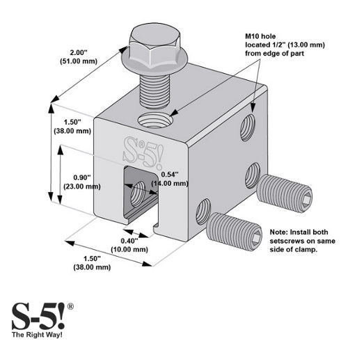 S-5! S-5-U Universal Clamp for Standing Seam Metal Roof