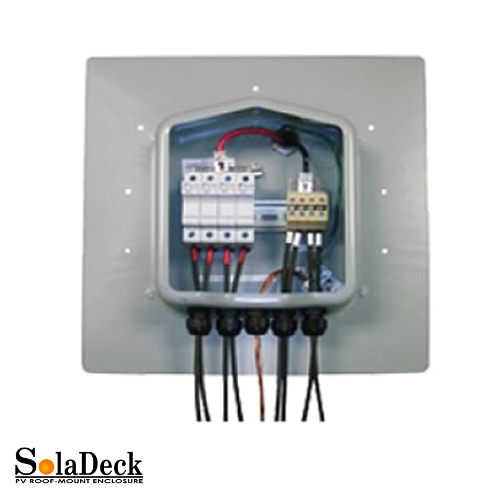 SOLADECK PV TILE Roof-Mount AC/DC Combiner Enclosure Box