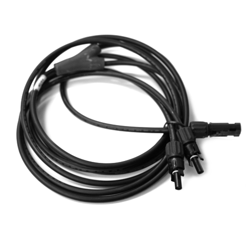 PV Wire Y Adapter w/ 3A In-Line Fuse MC4/H4 Comp. FMM 10AWG