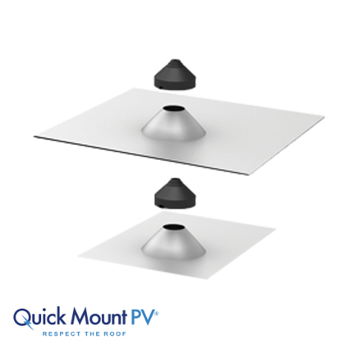 QuickMount CONDUIT PENETRATION FLASHING TILE, (QMCP T A 12)