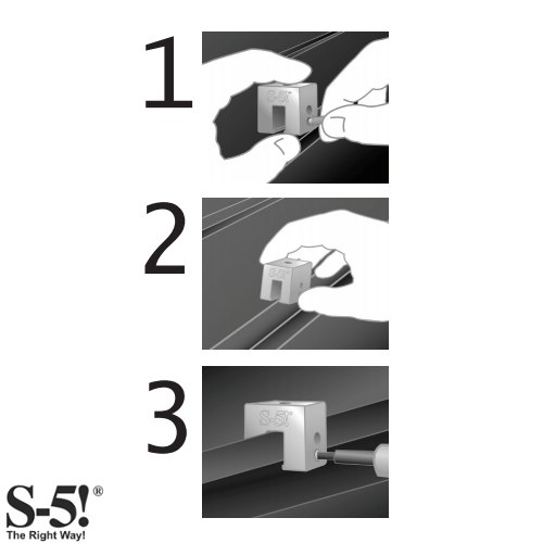 S-5! S-5-U Universal Clamp for Standing Seam Metal Roof