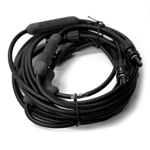 PV Wire X Adapter w/ 3A In-Line Fuse MC4/H4 Comp. MFFF 10AWG
