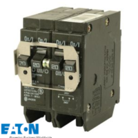 EATON #BQC220220 Circuit Breaker, Thermal Magnetic Quadplex; (2) 2P; 120/240V AC; 20/20A