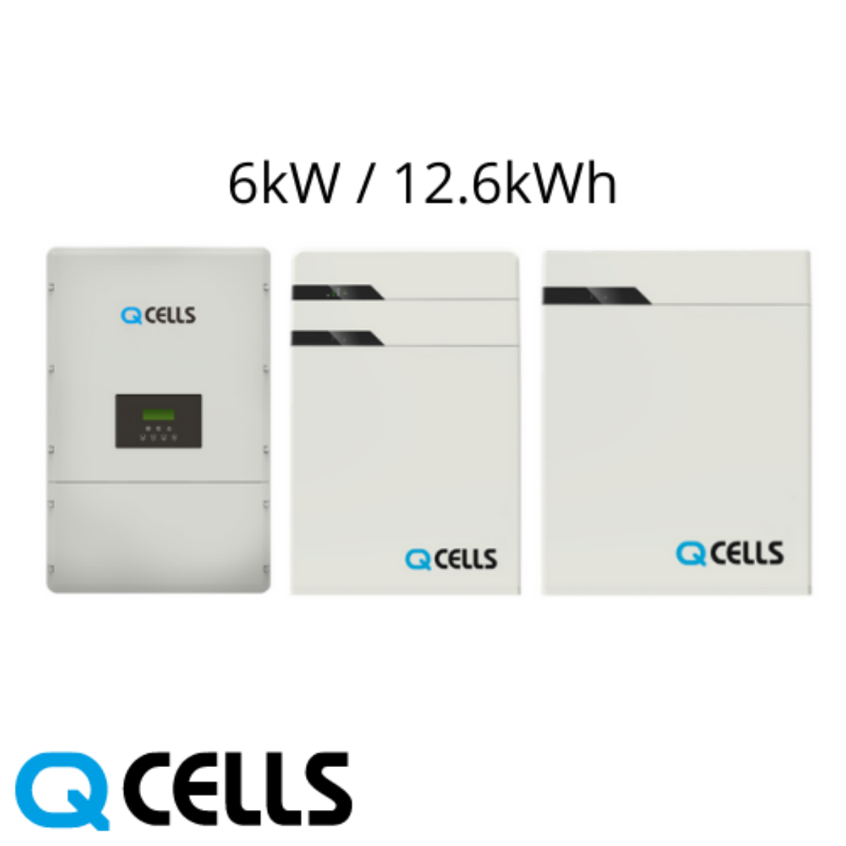 Q Cells Q.Home+ 6kW Inverter / 12.6kWh Lithium Ion Battery ESS
