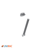 Unirac Microinverter Rail Attachment T Bolt and Nut Clear