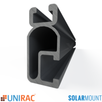 Unirac SolarMount SM LIGHT Rail 240 in. 20 Ft. DARK