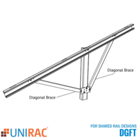 Unirac GFT Diagonal Brace Assembly 30D SR 404032